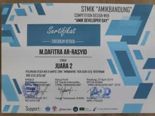 Competition Design Web "AMIK DEVELOPER DAY"